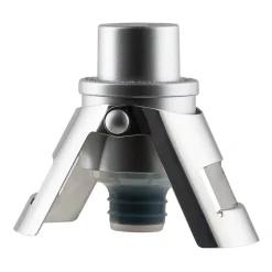 Tapón botella de champán Pump it, plata