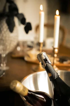 Tapón para botella vino y champagne Bourdeaux, acero inoxidable