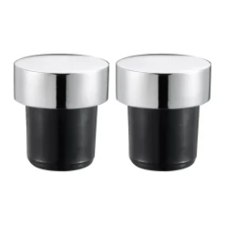 Tapones de vino Valli 3 cm, 2-pack, Cromado