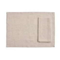 Tavolo mantel individual/servilleta 4-pack, Soft beige