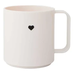 Taza con asa Design Letters Mini Love, White