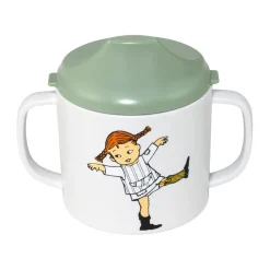 Taza con boquilla Pippi Cirkus 20 cl, Verde