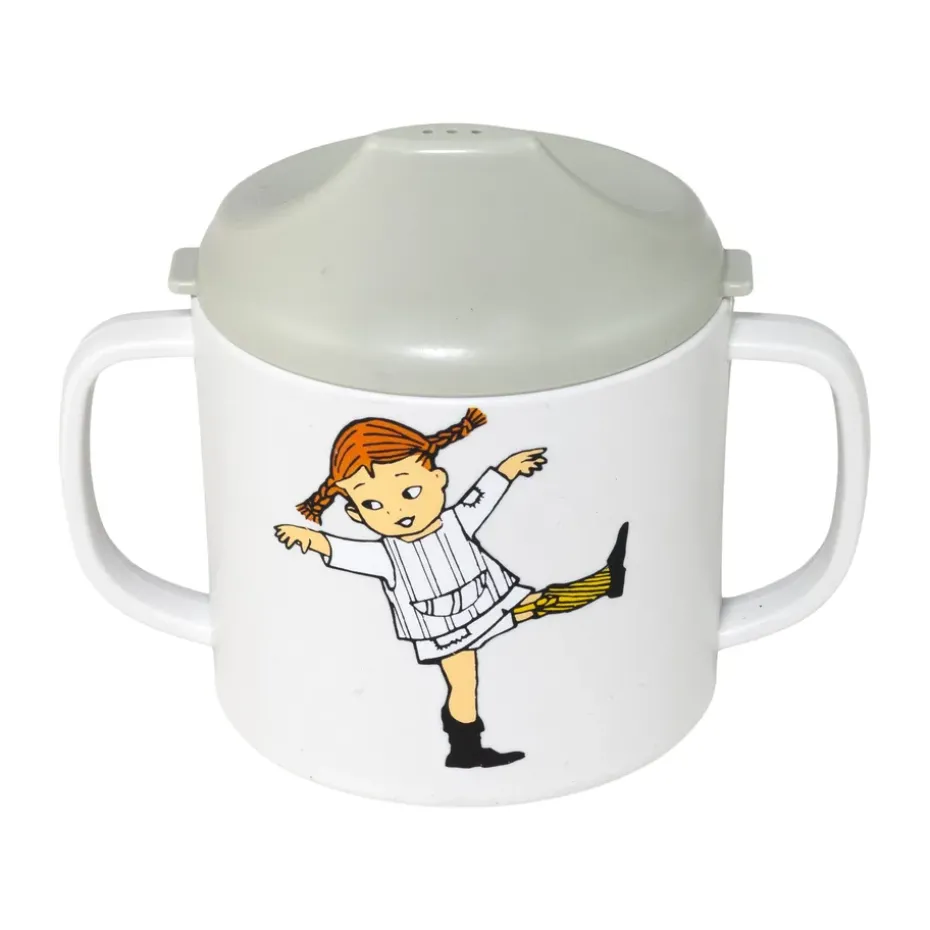 Taza con boquilla Pippi Cirkus 20 cl, Beige