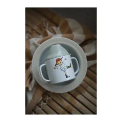 Taza con boquilla Pippi Cirkus 20 cl, Beige