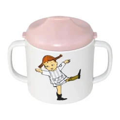 Taza con boquilla Pippi Cirkus 20 cl, Rosa