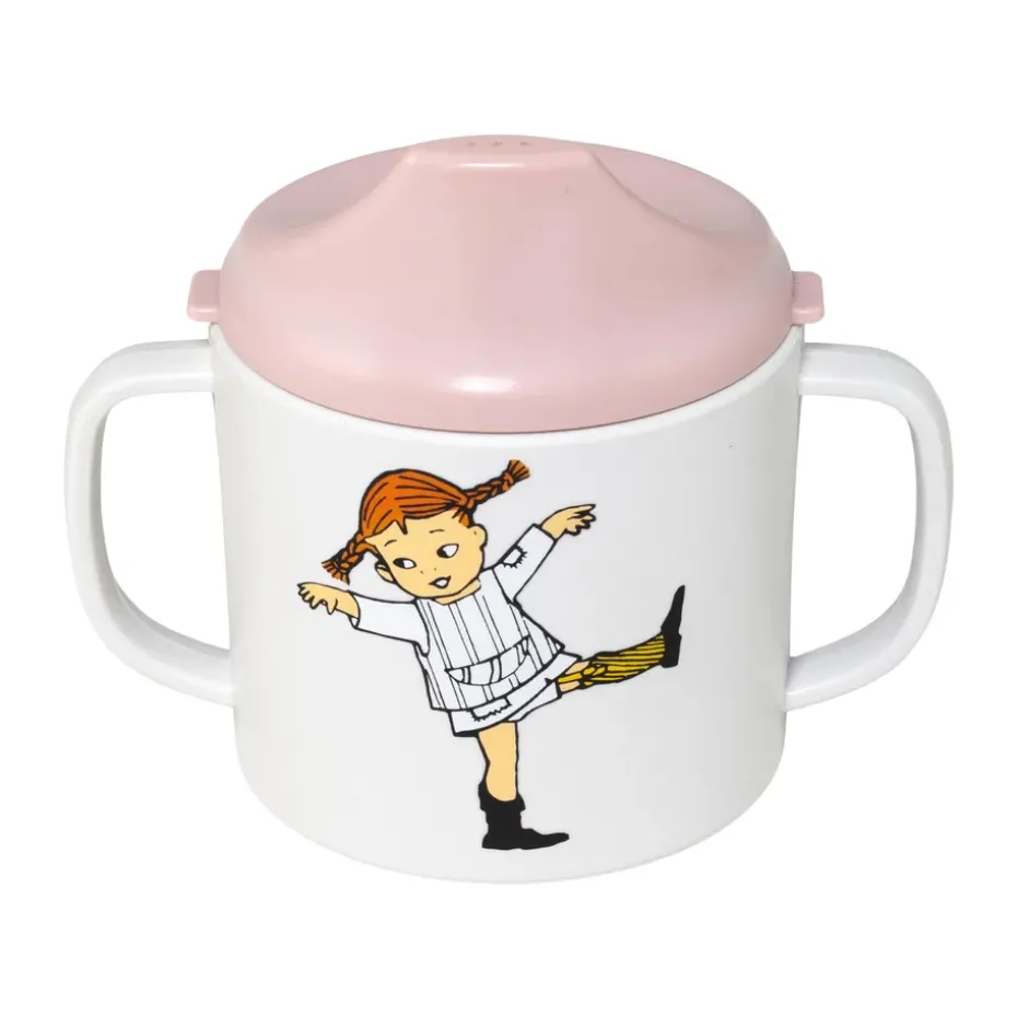 Taza con boquilla Pippi Cirkus 20 cl, Rosa