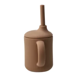 Taza con pajita Idun de silicona 120 ml, Hazel