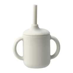 Taza con pajita Idun de silicona 120 ml, Vanilla