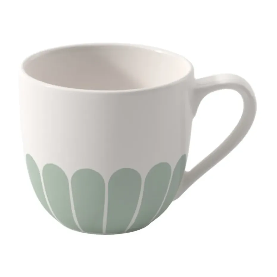 Taza de espresso Fleur 7 cl, White-green