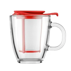 Taza de té con filtro Yo-Yo, rojo