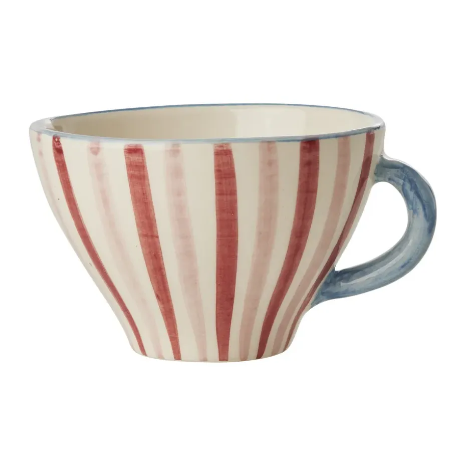 Taza de té de cerámica Rice, Stripes
