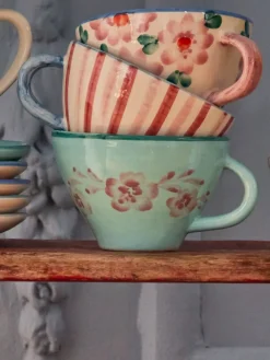 Taza de té de cerámica Rice, Vine