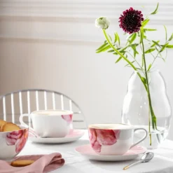 Taza de té Rose Garden, Blanco