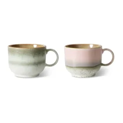 Taza de té 70's 42,5 cl 2 piezas, Nova
