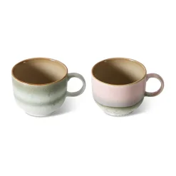 Taza de té 70's 42,5 cl 2 piezas, Nova