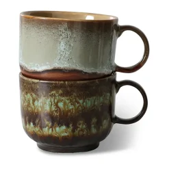 Taza de té 70's 42,5 cl 2 piezas, Odyssey