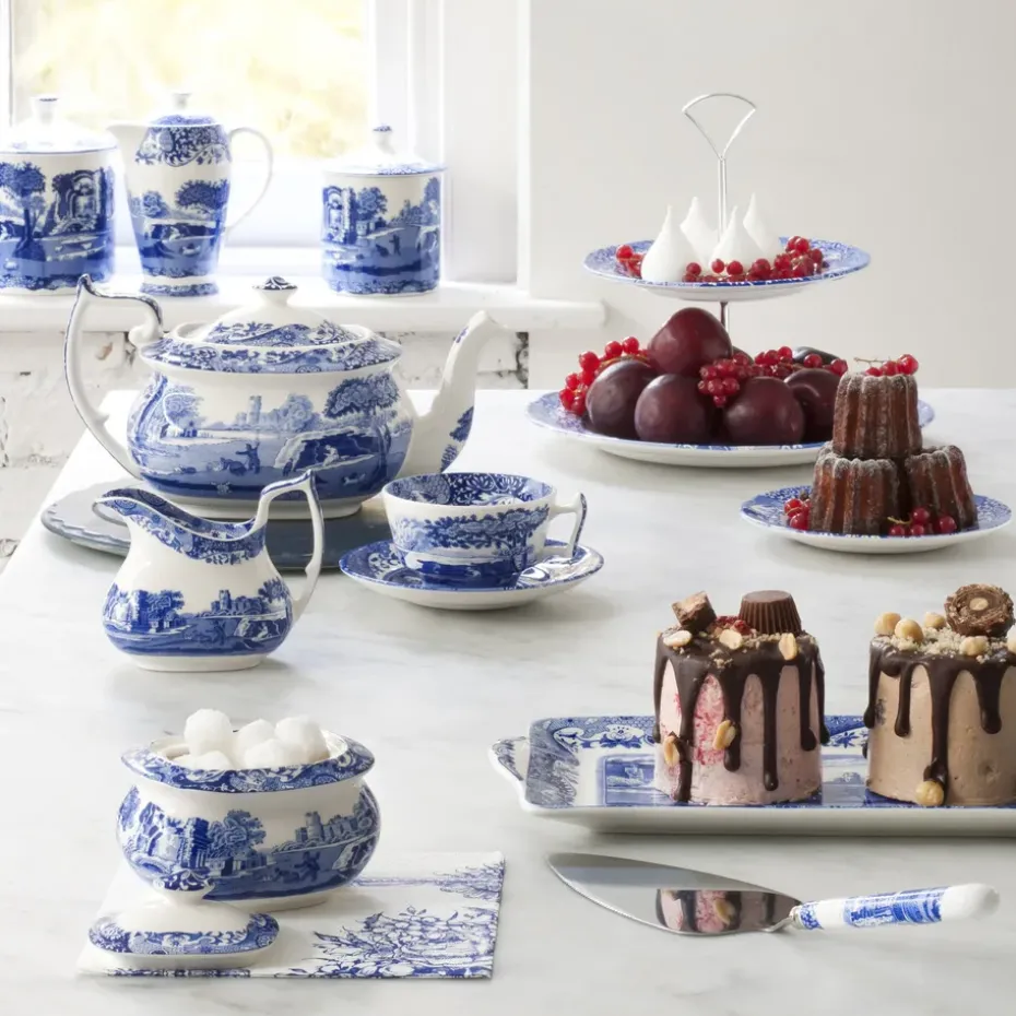 Taza de té y platillo Blue Italian, 20 cl