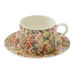 Taza de té y platillo Golden Lily 28 cl, Multi