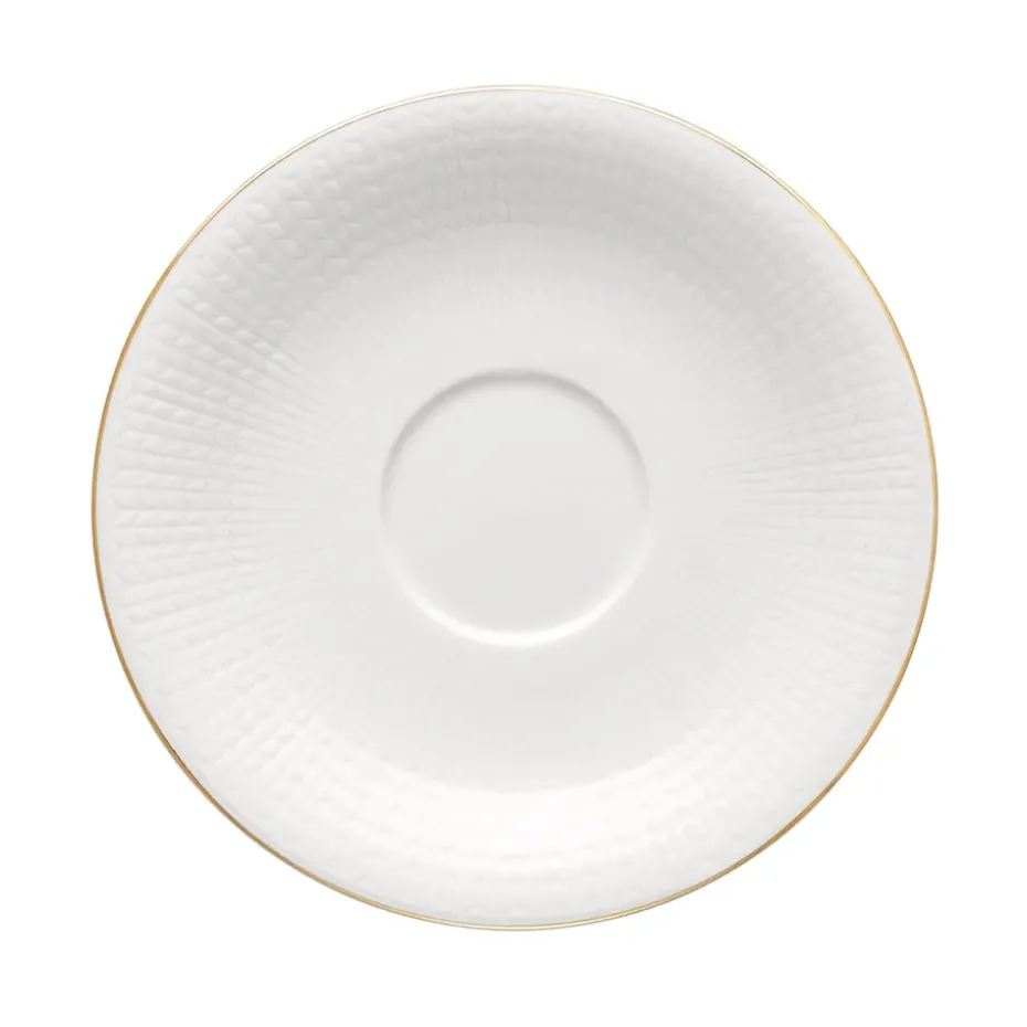 Taza de té y platillo Swedish Grace Gala, blanco