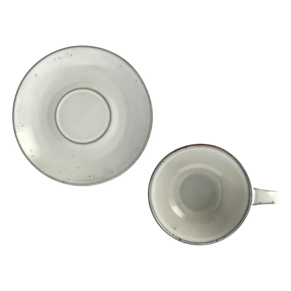 Taza de té y plato Nordic Sand, 5,8 cm