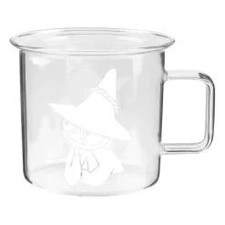 Taza de vidrio Moomin transparente 35 cl, Snufkin