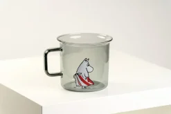 Taza de vidrio Moominmamma 35 cl, gris