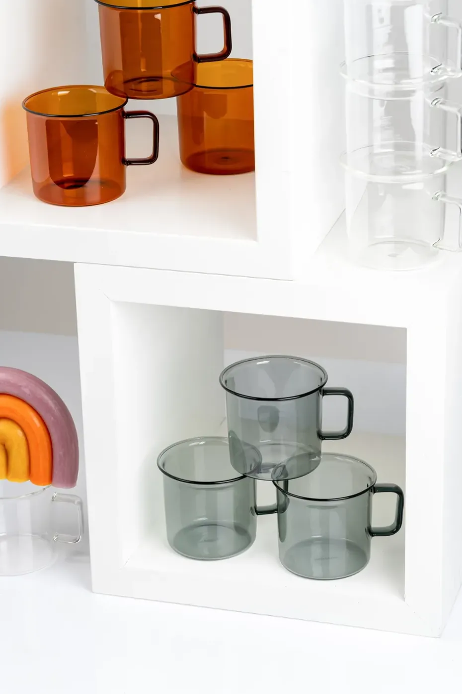 Taza de vidrio Muurla 35 cl, Amber