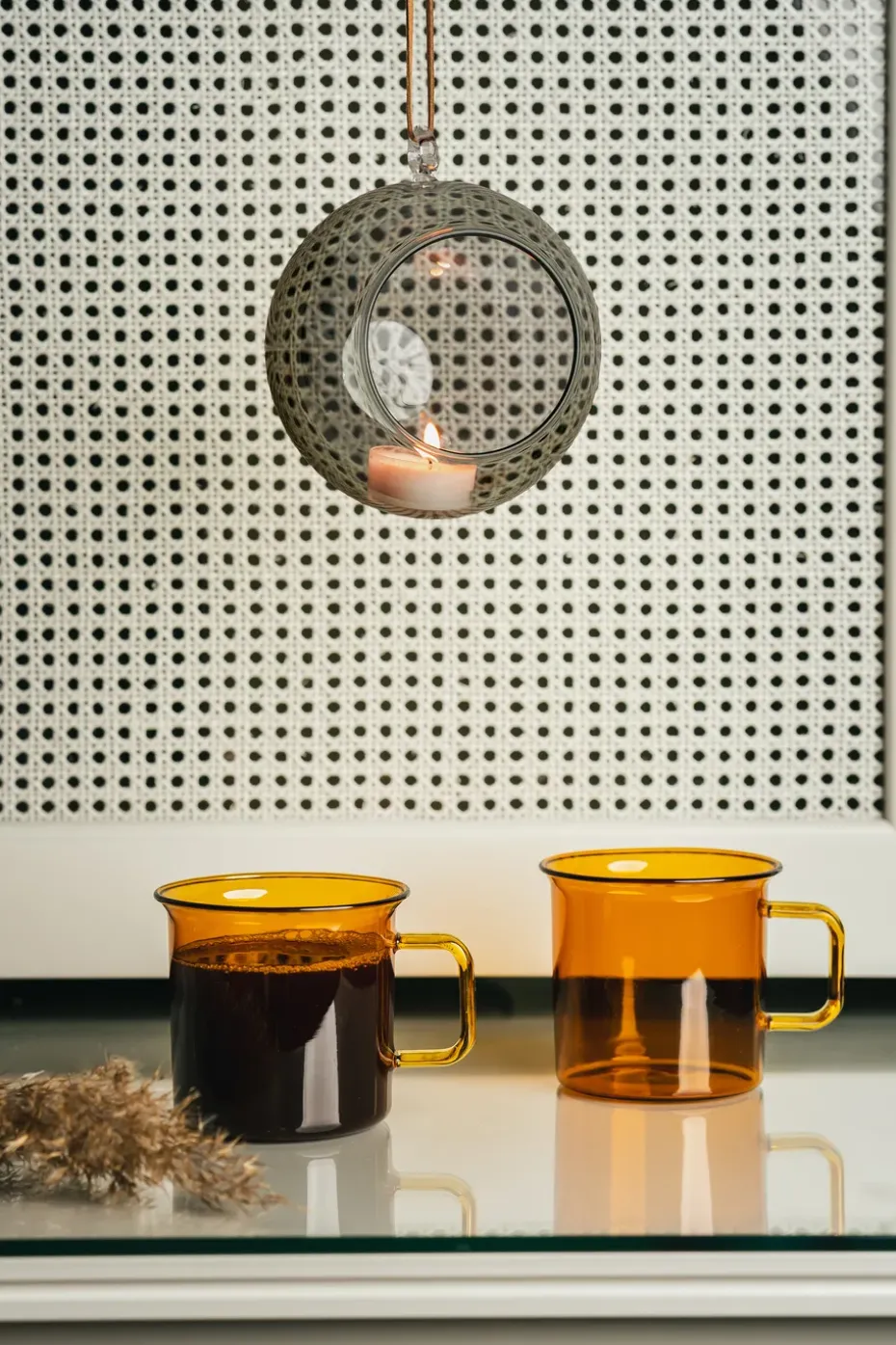 Taza de vidrio Muurla 35 cl, Amber