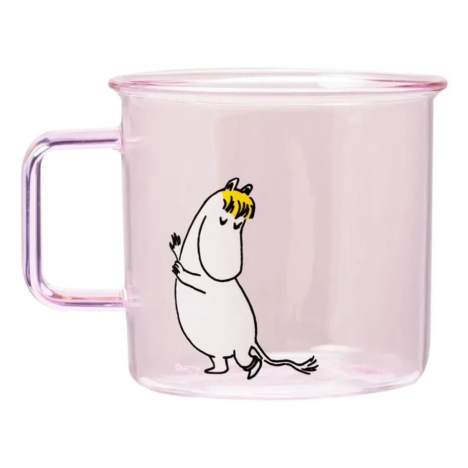 Taza de vidrio Snorkmaiden 35 cl, Rosa