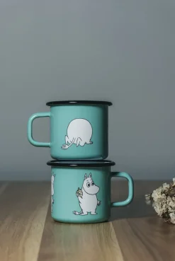 Taza esmalatada Moomin Retro 37 cl, Mint