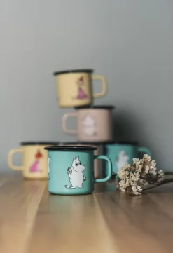 Taza esmalatada Moomin Retro 37 cl, Mint