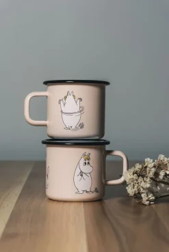 Taza esmalatada Snorkmaiden Retro 37 cl, Beige