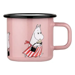 Taza esmaltada mamá Moomin 37 cl, Rosa