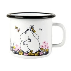 Taza esmaltada Mumin abrazo 25 cl, blanco
