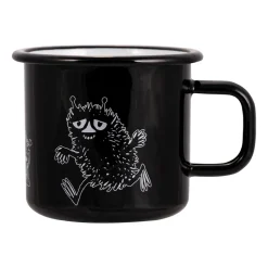 Taza esmaltada Stinky 37 cl, negro