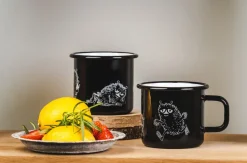 Taza esmaltada Stinky 37 cl, negro