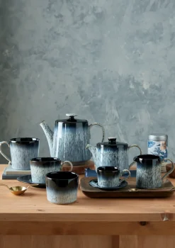 Taza espresso Halo brew 10 cl, azul-gris-negro