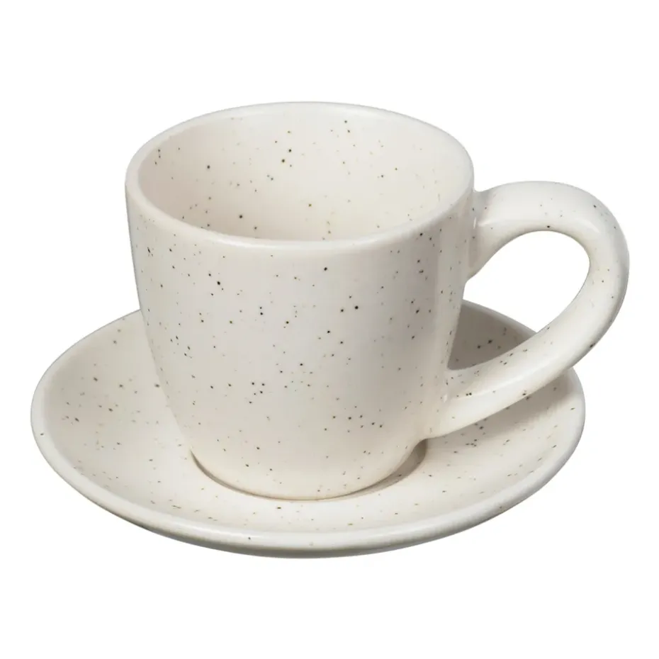 Taza espresso y platillo Nordic Vanilla 5 cl, Cream