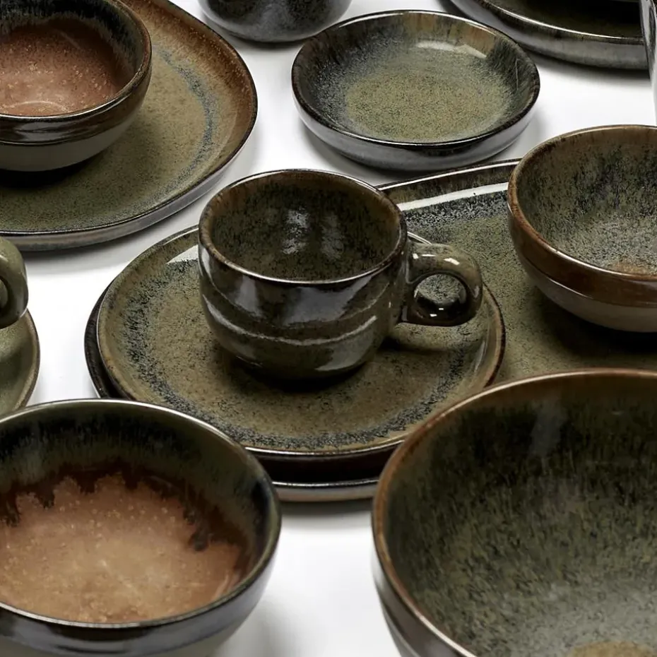 Taza espresso y platillo Surface 10 cl, Indi grey