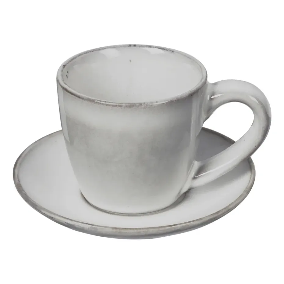 Taza espresso y platillo Nordic Sand, 5 cl
