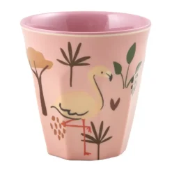 Taza infantil Rice melamina, Animal de la jungla azul
