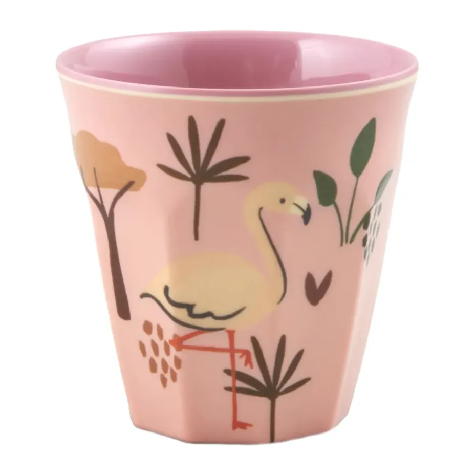 Taza infantil Rice melamina, Animal de la jungla azul