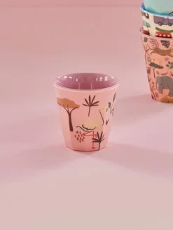 Taza infantil Rice melamina, Animal de la jungla azul