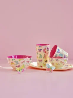Taza melamina Rice alta, Mariposa