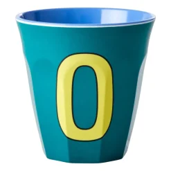 Taza melamina Rice mediana letra O 30 cl, Green
