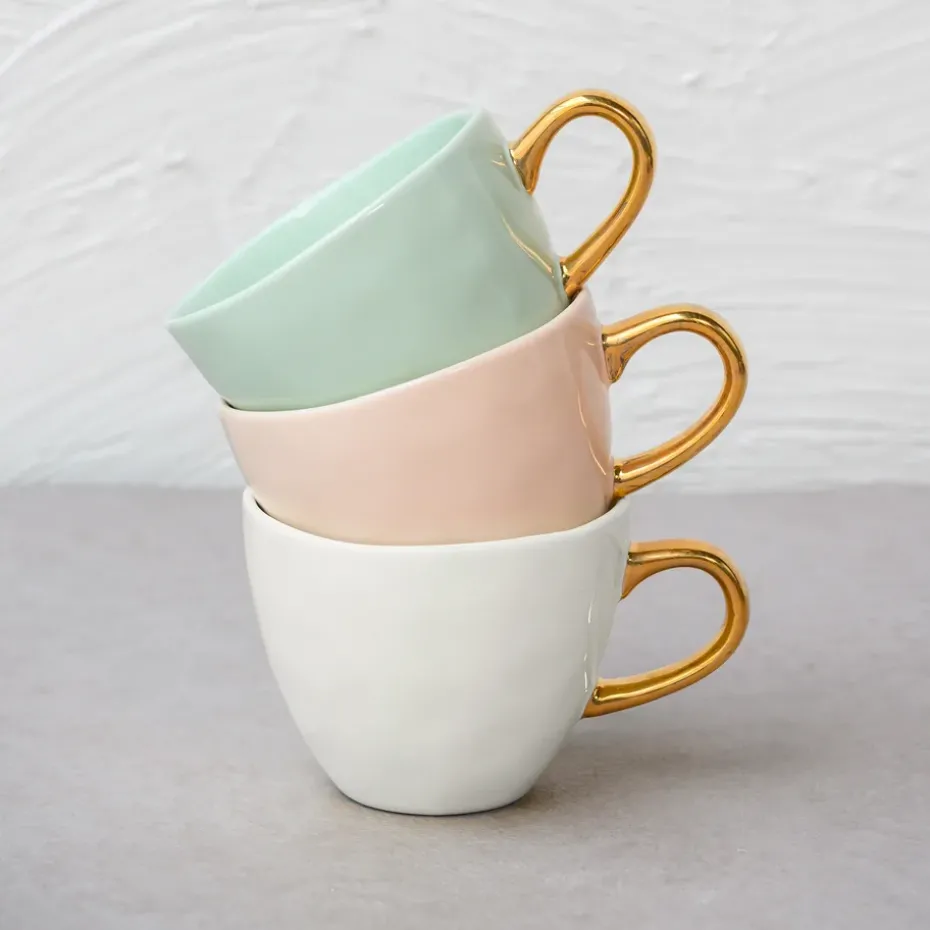 Taza mini Good Morning Coffee 17,5 cl, Old pink