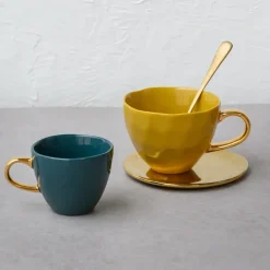 Taza mini Good Morning Coffee 17,5 cl, Blue green