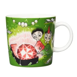Taza Moomin Thingumy & Bob King's Ruby, verde