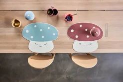 Taza Mushroom, Offwhite-blue