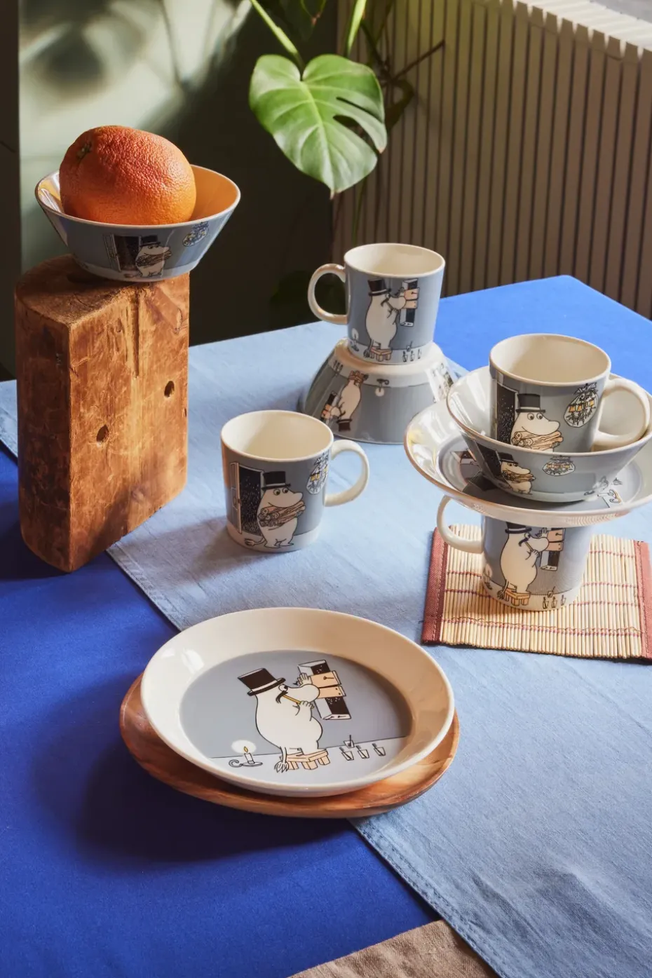 Taza Papá Mumin 30 cl, Gris